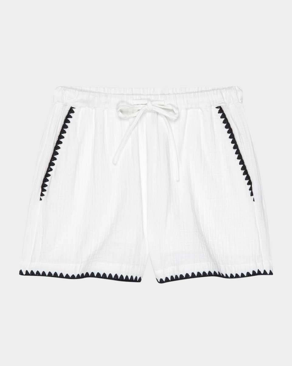 Sunny Embroidered Gauze Shorts